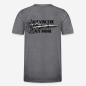 Preview: AUT VINCERE AUT MORI Regular T-Shirt in grau mit Rückendruck
